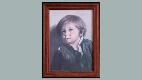Cuadro de niño llorón de Giovanni Bragolin Cuadro de niño llorón de Giovanni Bragolin