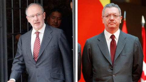 Rodrigo Rato y Alberto Ruiz Gallard&oacute;n