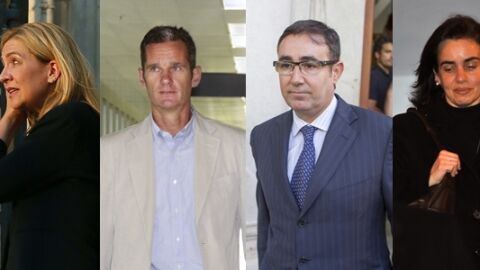 Infanta Cristina, I&ntilde;aki Urdangar&iacute;n, Diego Torres y Ana Mar&iacute;a Tejeiro