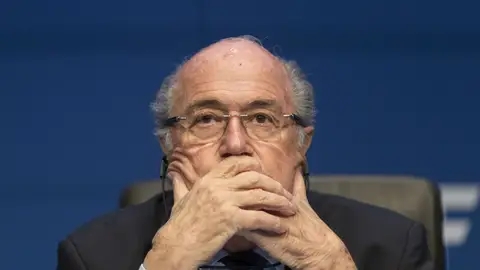 Joseph Blatter, durante una comparecencia Joseph Blatter, durante una comparecencia