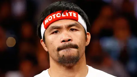 Manny Pacquiao, antes del combate frente a Mayweather Manny Pacquiao, antes del combate frente a Mayweather