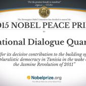 Nobel de la Paz para el Cuarteto para el Diálogo Nacional en Túnez