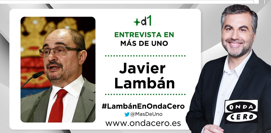 Carlos Alsina entrevista a Javier Lambán Carlos Alsina entrevista a Javier Lambán