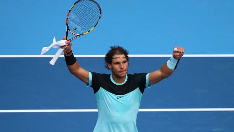Nadal festeja una victoria