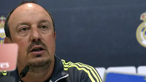 Rafa Benítez en rueda de prensa Rafa Benítez en rueda de prensa