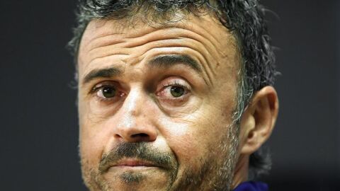 Luis Enrique, en rueda de prensa