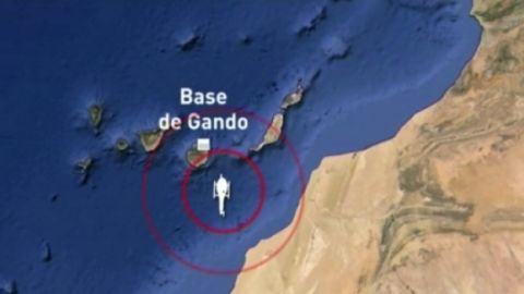 Lugar donde se produjo el accidente de helic&oacute;ptero 