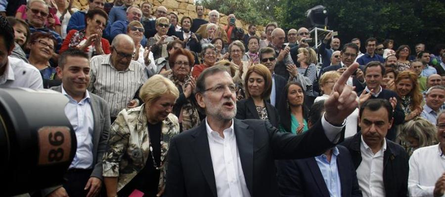Mariano Rajoy, a su llegada al último acto de Partido Popular Mariano Rajoy, a su llegada al último acto de Partido Popular