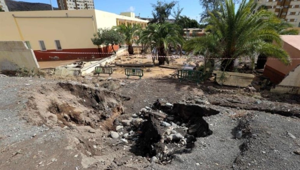 Intensas lluvias en Las Palmas de Gran Canaria