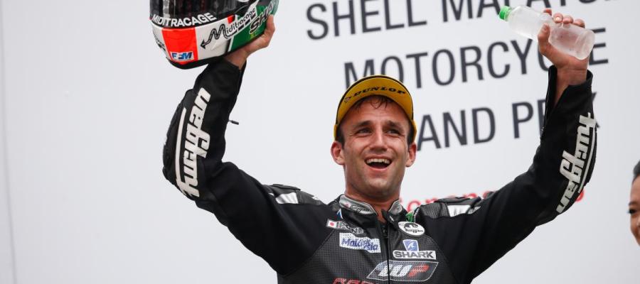 Zarco en el podio de Moto 2 Zarco en el podio de Moto 2