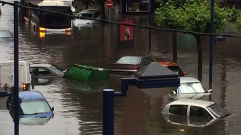 Inundaciones en Gij&oacute;n en junio de 2015