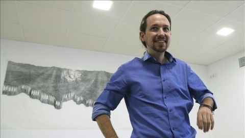 El secretario general de Podemos, Pablo Iglesias