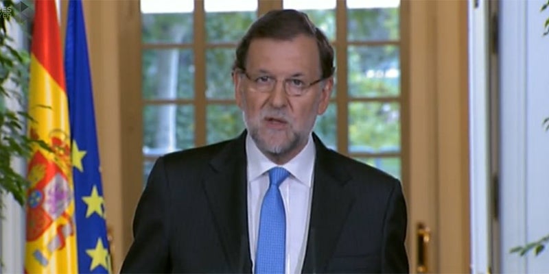 Rajoy hará una declaración institucional a las 14:00 horas desde La Moncloa Rajoy hará una declaración institucional a las 14:00 horas desde La Moncloa