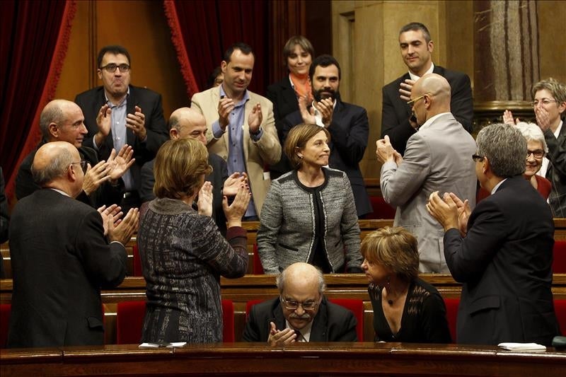 Carme Forcadell, nueva presidenta del Parlament con votos de Junts pel Sí, CUP y CatSíQueEsPot Carme Forcadell, nueva presidenta del Parlament con votos de Junts pel Sí, CUP y CatSíQueEsPot