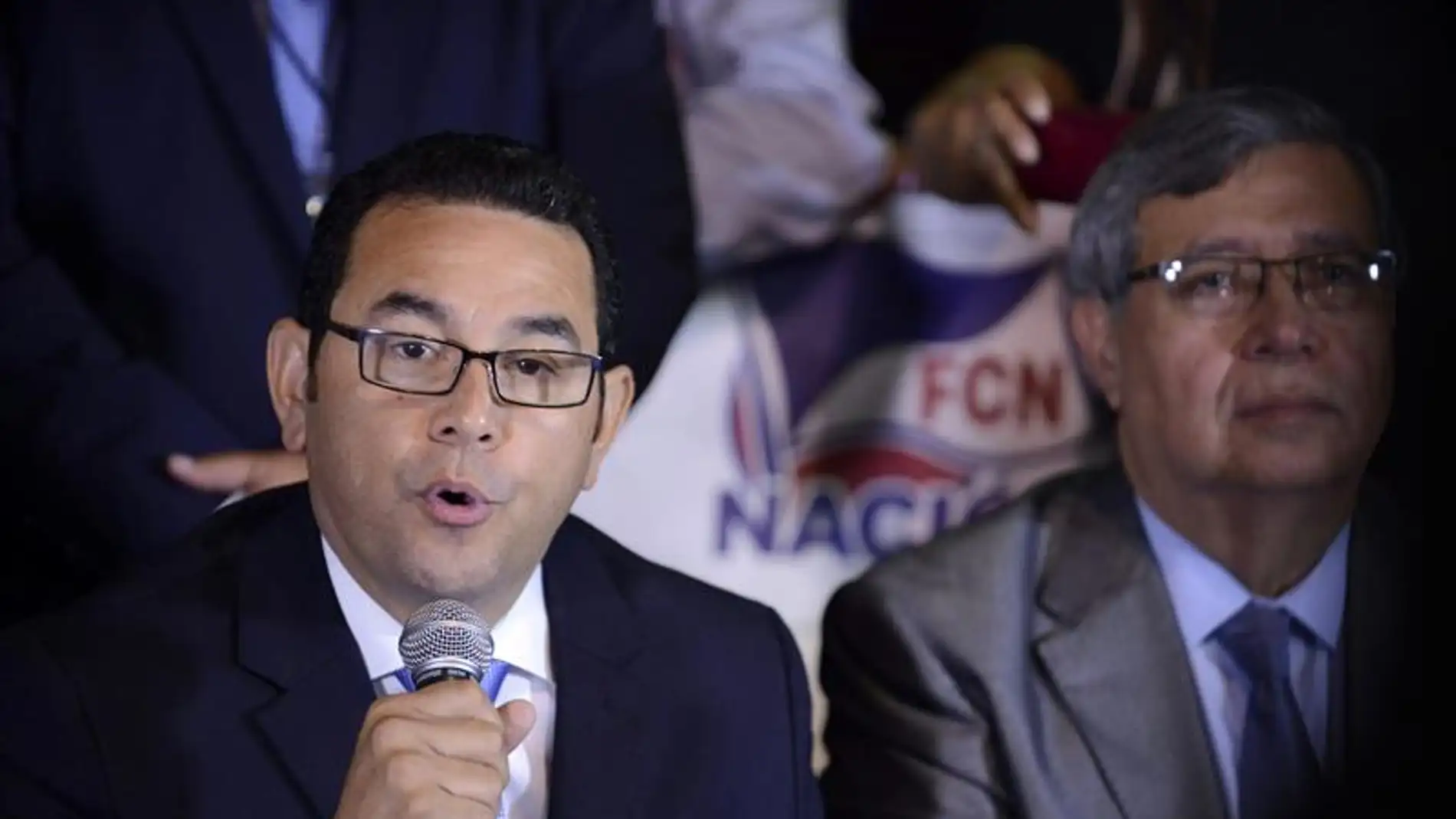 El candidato a la presidencia de Guatemala, Jimmy Morales.