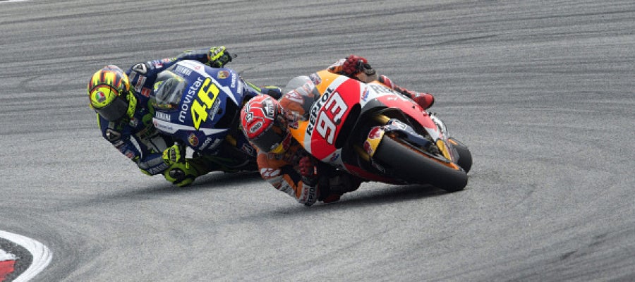 Marc Márquez y Valentino Rossi Marc Márquez y Valentino Rossi