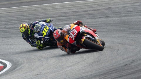 Marc M&aacute;rquez y Valentino Rossi