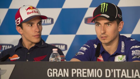 Marc M&aacute;rquez y Jorge Lorenzo