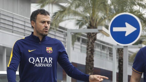 Luis Enrique, en la ciudad deportiva del Barcelona