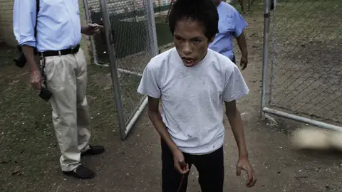 Francisco Tzoy en el centro donde vive Francisco Tzoy en el centro donde vive