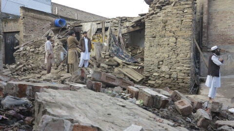 Da&ntilde;os causados por el terremoto en Pakist&aacute;n.