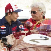 Ángel Nieto junto a Marc Márquez