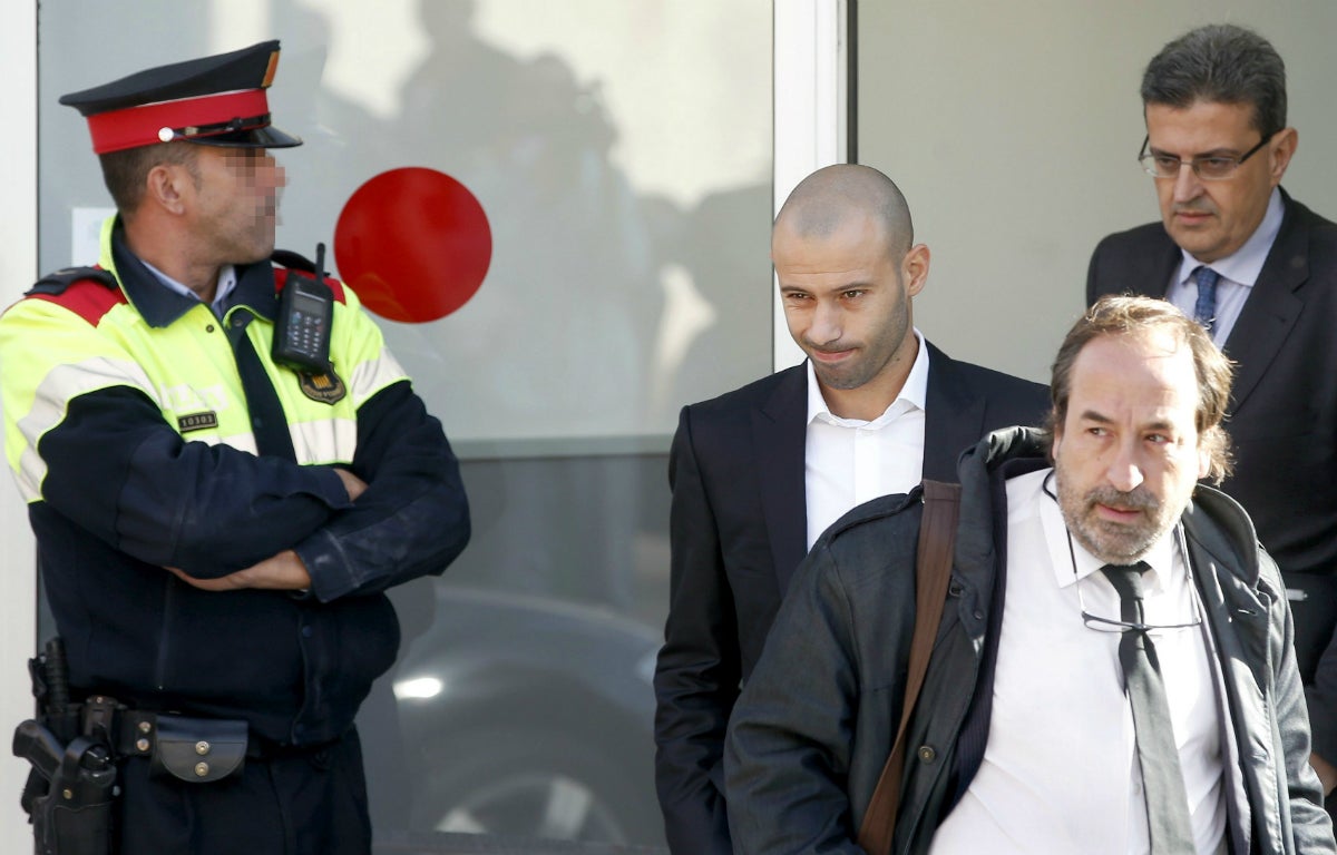 Mascherano pacta un año de cárcel por defraudar 1,5 millones a Hacienda Mascherano pacta un año de cárcel por defraudar 1,5 millones a Hacienda