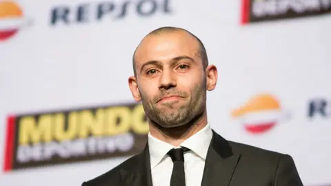 Javier Mascherano, durante un acto Javier Mascherano, durante un acto