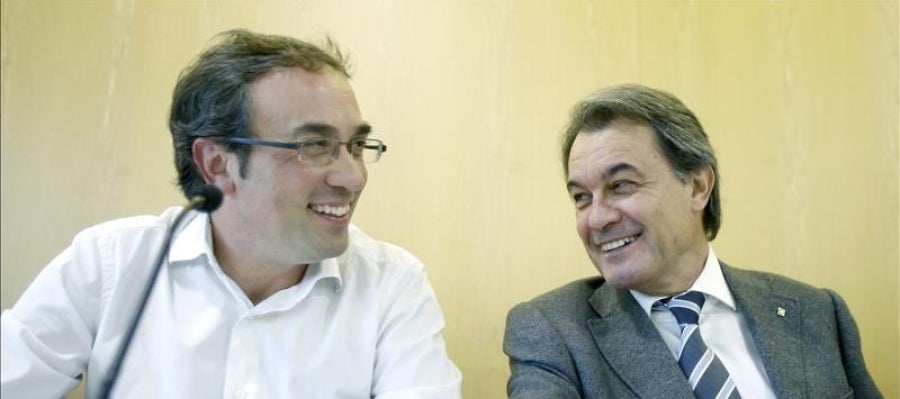 El coordinador general de CDC, Josep Rull, y el presidente del partido, Artur Mas El coordinador general de CDC, Josep Rull, y el presidente del partido, Artur Mas
