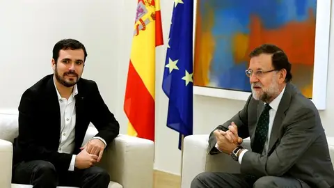 Alberto Garzón y Mariano Rajoy Alberto Garzón y Mariano Rajoy
