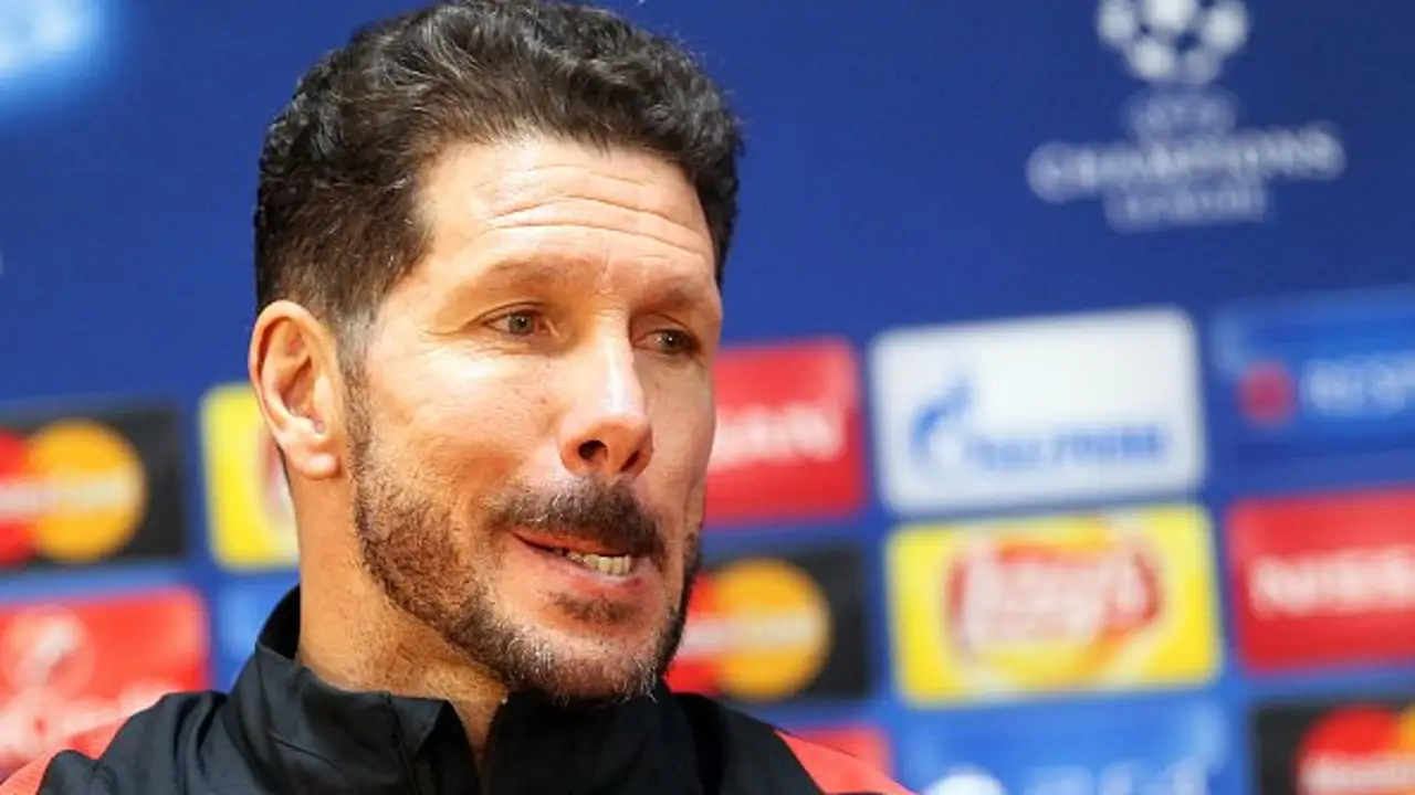 Simeone en rueda de prensa Simeone en rueda de prensa