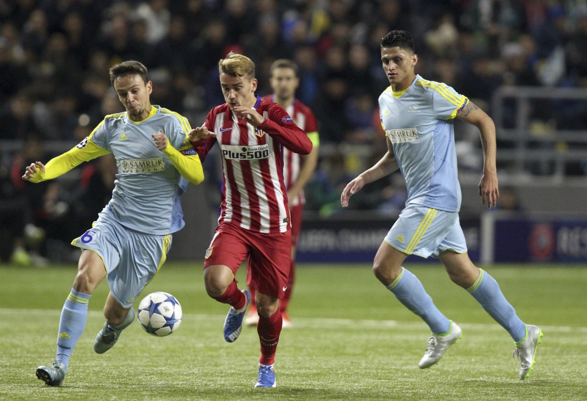 El Atlético de Madrid no ve puerta en el frío de Kazajistán El Atlético de Madrid no ve puerta en el frío de Kazajistán