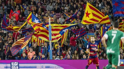Esteladas en el Camp Nou Esteladas en el Camp Nou