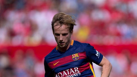 Rakitic, durante un partido del Bar&ccedil;a
