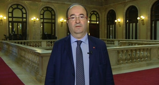 Iceta: "Le dije a Forcadell que Mas no cuenta con nuestro apoyo" Iceta: "Le dije a Forcadell que Mas no cuenta con nuestro apoyo"