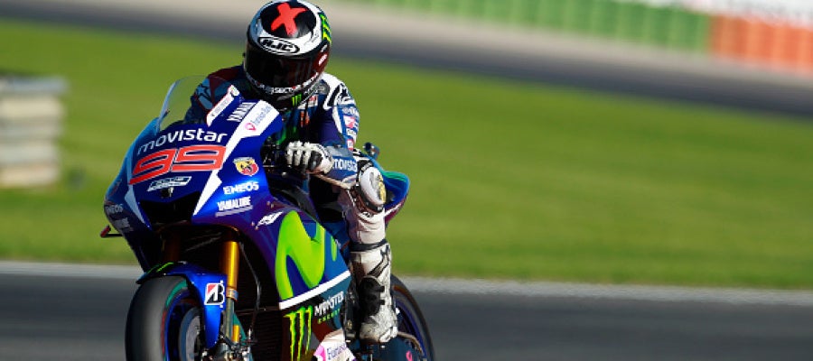 Jorge Lorenzo durante el GP de Valencia Jorge Lorenzo durante el GP de Valencia
