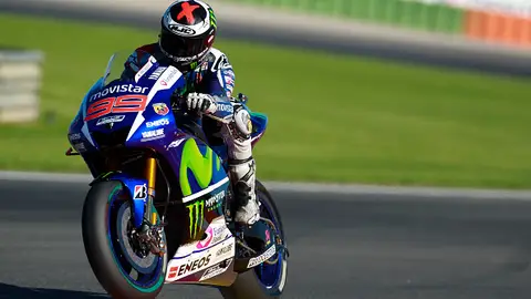 Jorge Lorenzo durante el GP de Valencia Jorge Lorenzo durante el GP de Valencia