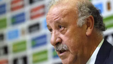 Vicente del Bosque, en rueda de prensa Vicente del Bosque, en rueda de prensa