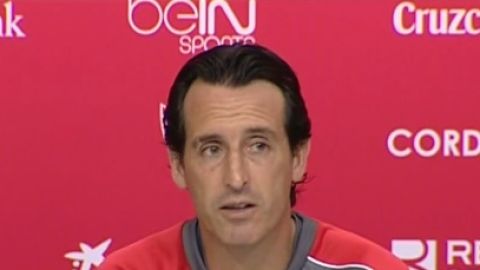 Unai Emery, en rueda de prensa