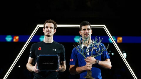 Djokovic y Murray, campe&oacute;n y subcampe&oacute;n en Par&iacute;s