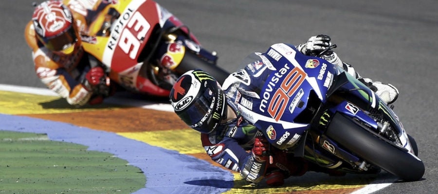 Lorenzo reuda por delante de Márquez en Cheste Lorenzo reuda por delante de Márquez en Cheste