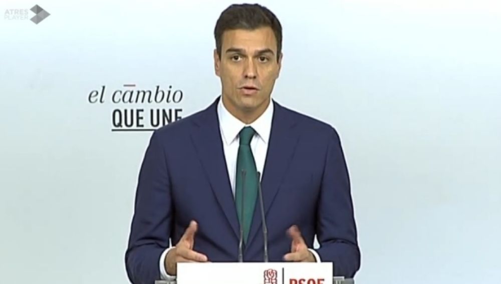 El secretario general del PSOE, Pedro Sánchez