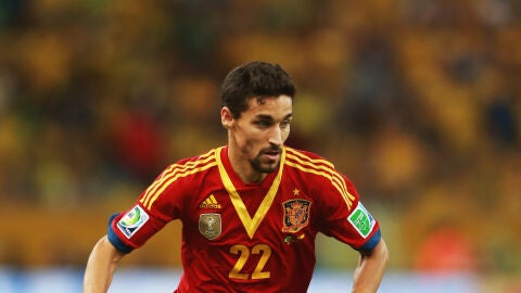 Jes&uacute;s Navas en un partido con la Selecci&oacute;n