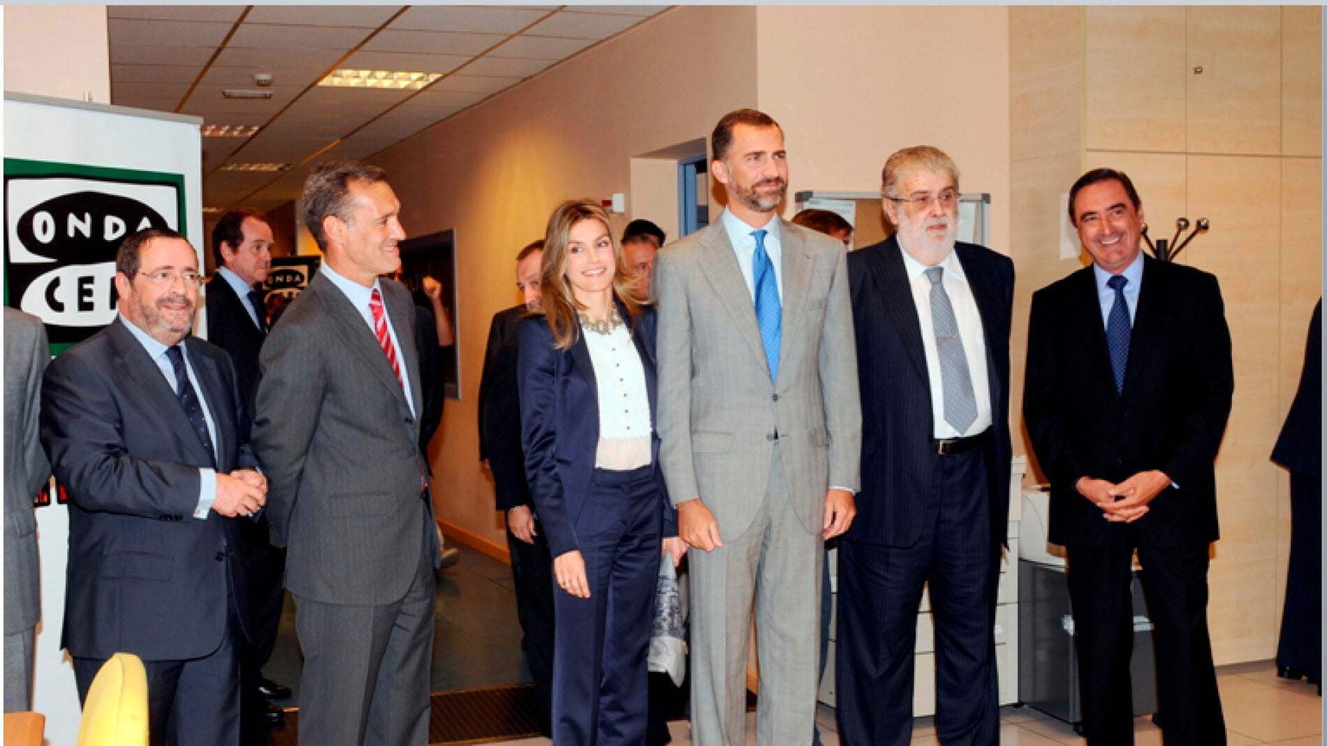 Visita de los Príncipes a Onda Cero