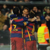 Suárez, Messi y Neymar juntos