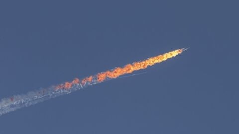 Imagen del avi&oacute;n ruso derribado por Turqu&iacute;a