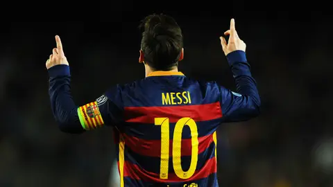 Messi celebrando su gol Messi celebrando su gol