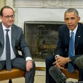 El presidente francés, François Hollande, y su homólogo estadounidense, Barack Obama
