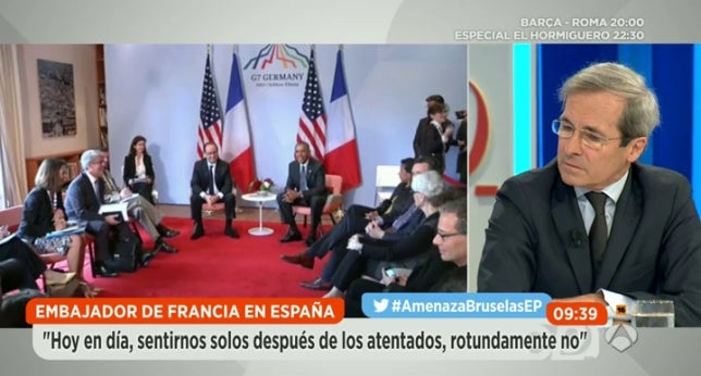 Francia pedirá ayuda a España antes del 20D, según anuncia el embajador francés Francia pedirá ayuda a España antes del 20D, según anuncia el embajador francés