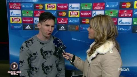 Leo Messi, junto a Susana Guasch